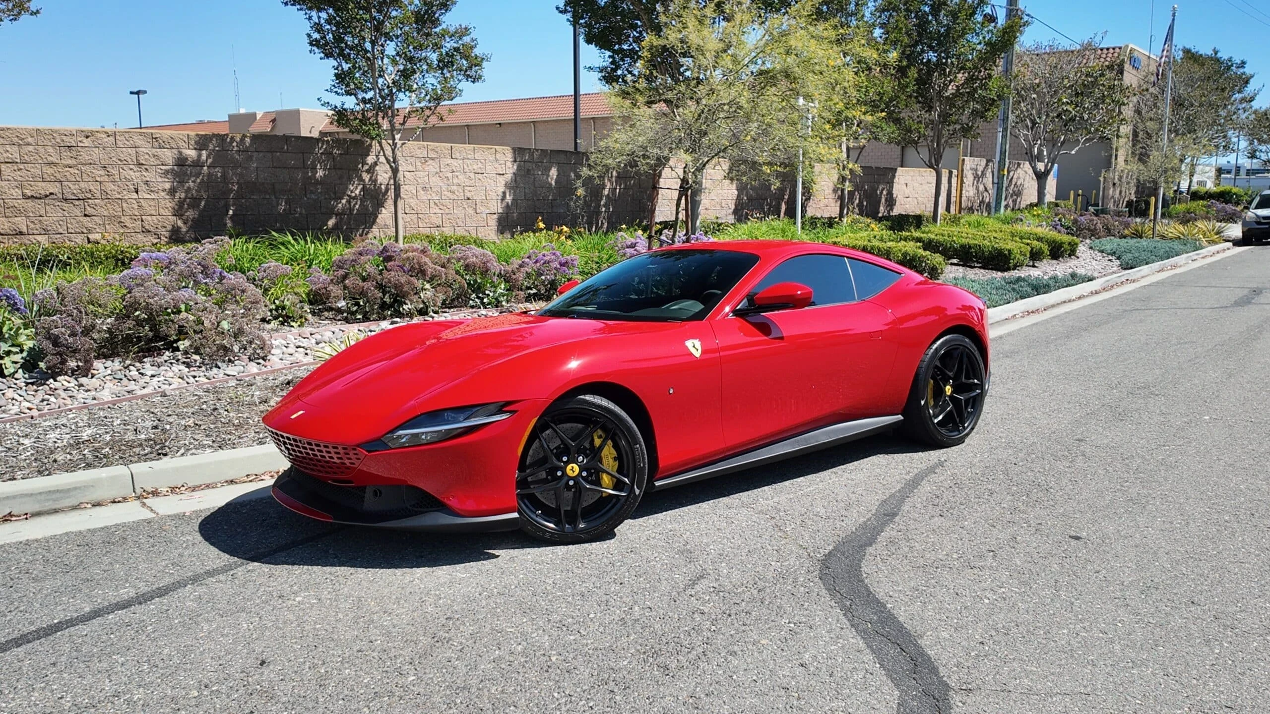 Ferrari Roma exterior for residence and condo car delivery